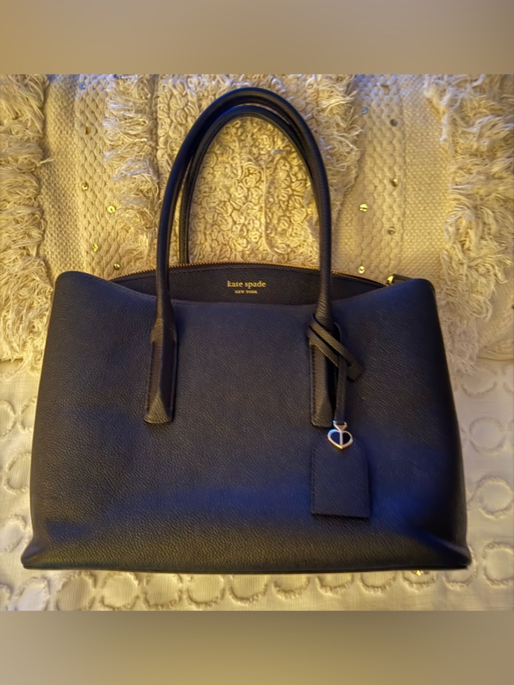 Kate Spade New York Margaux Satchel | Black - Picture 7 of 16